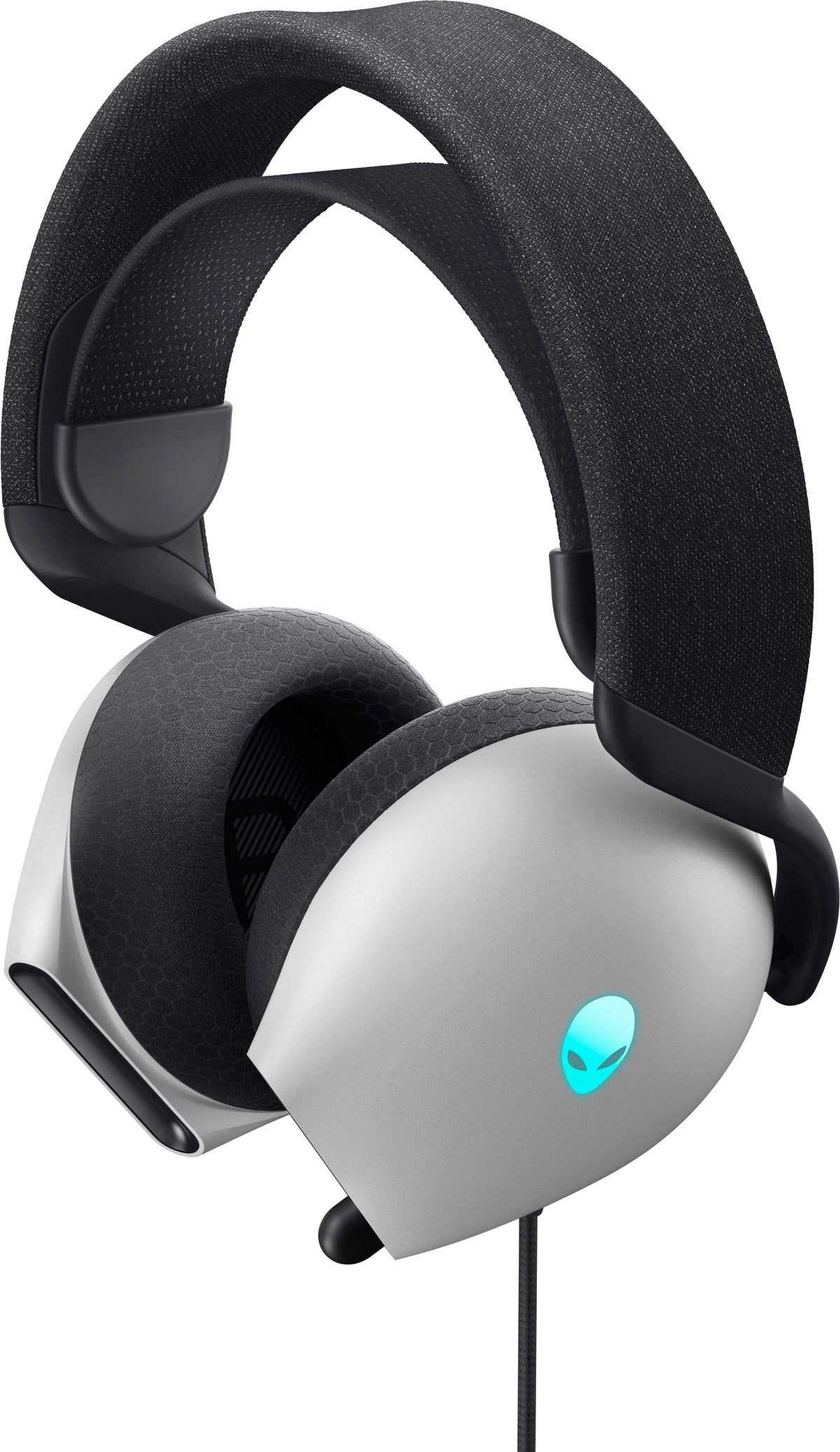 Alienware AW520H Gaming-Headset – Over-Ear, Stereo, Kabelgebunden, 3,5 mm Klinke + USB, Weiss