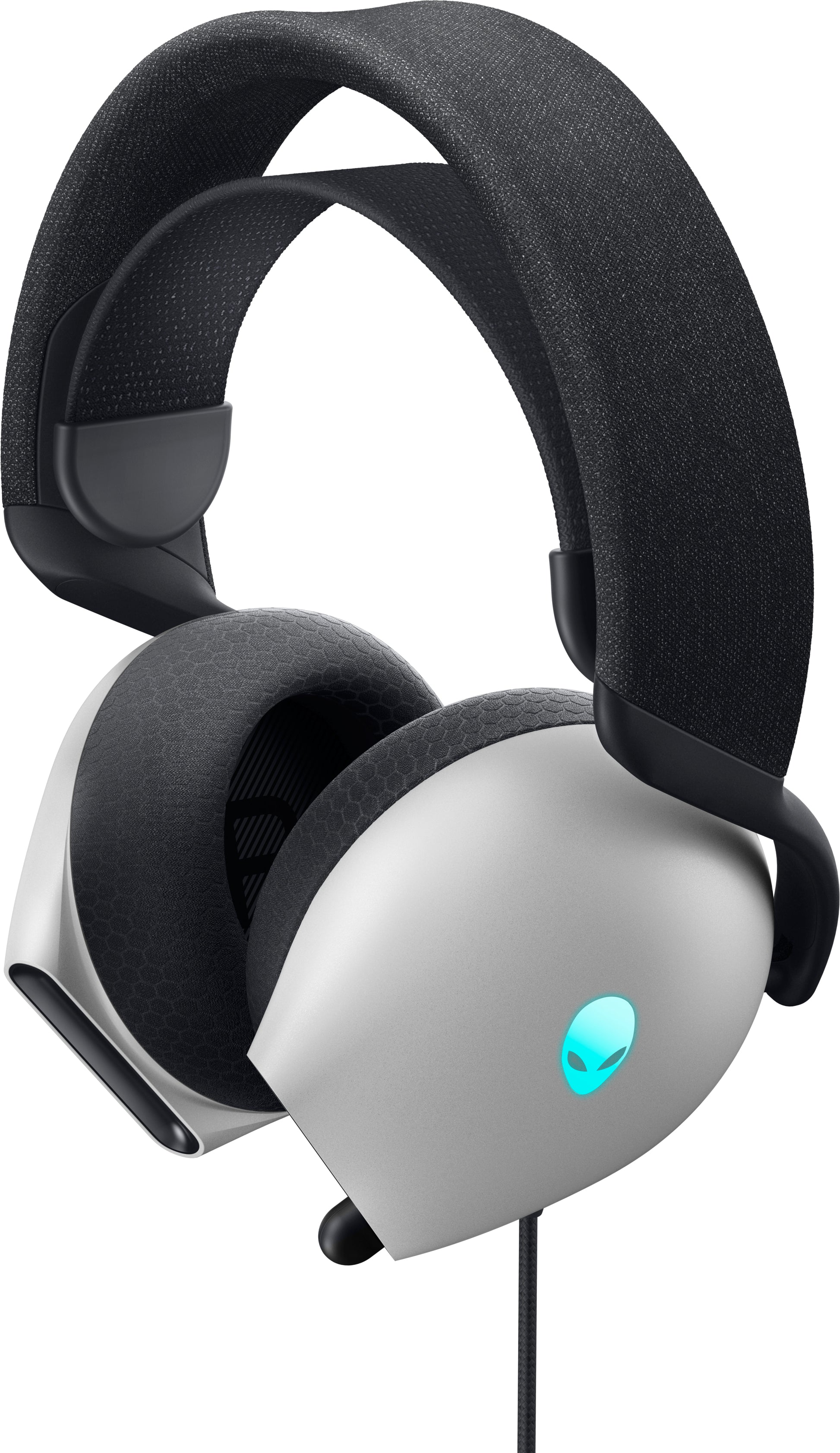 Alienware AW520H Gaming-Headset – Over-Ear, Stereo, Kabelgebunden, 3,5 mm Klinke + USB, Weiss