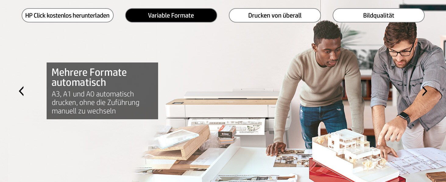 HP DesignJet Studio Steel – Grossformatdrucker 36", Farbe, LAN/WLAN/USB, 2400 × 1200 dpi
