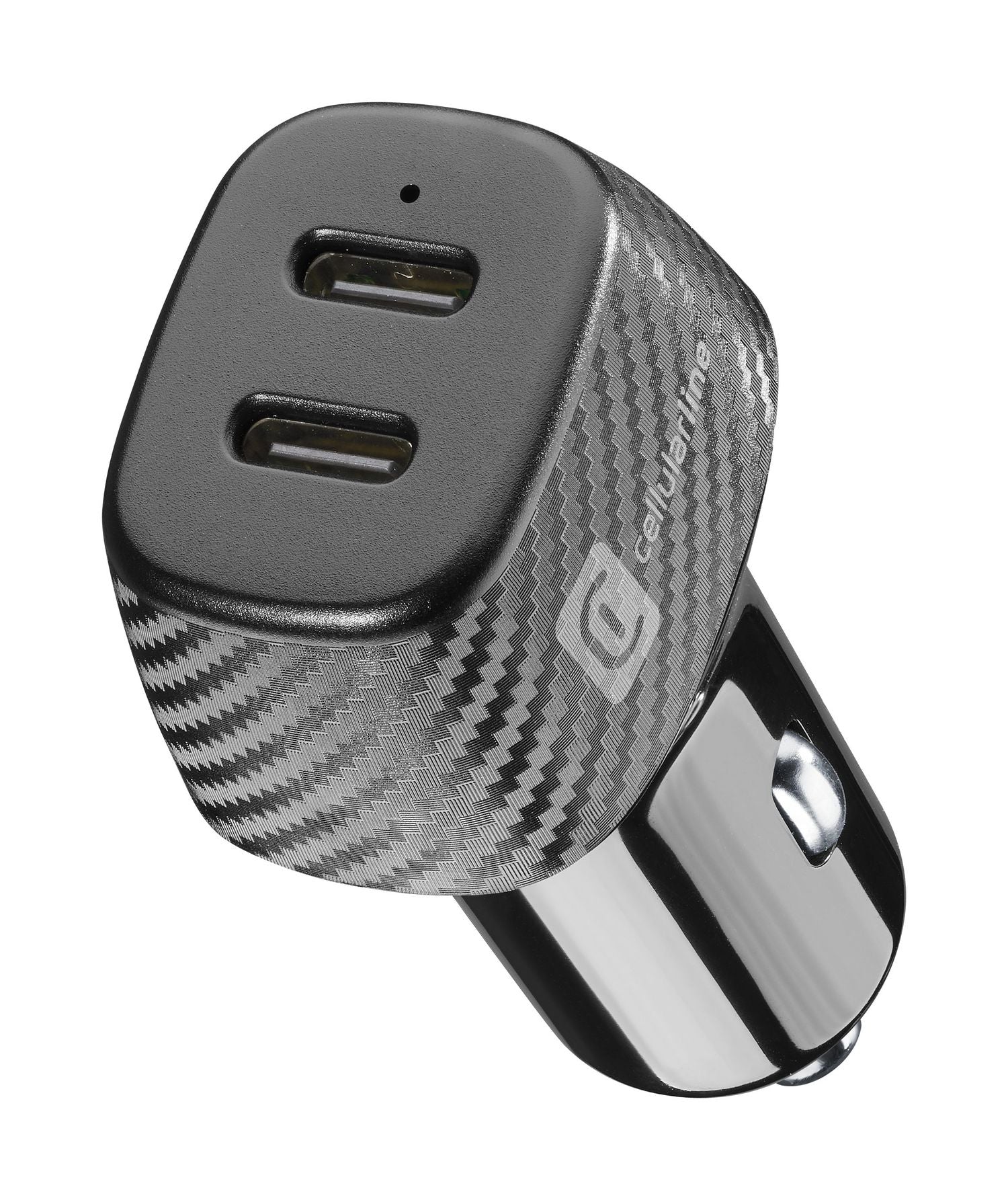 Cellularline Multiport Duo Charger PD Auto-Ladegerät 40 W – USB-C×2 – für Smartphones, Tablets
