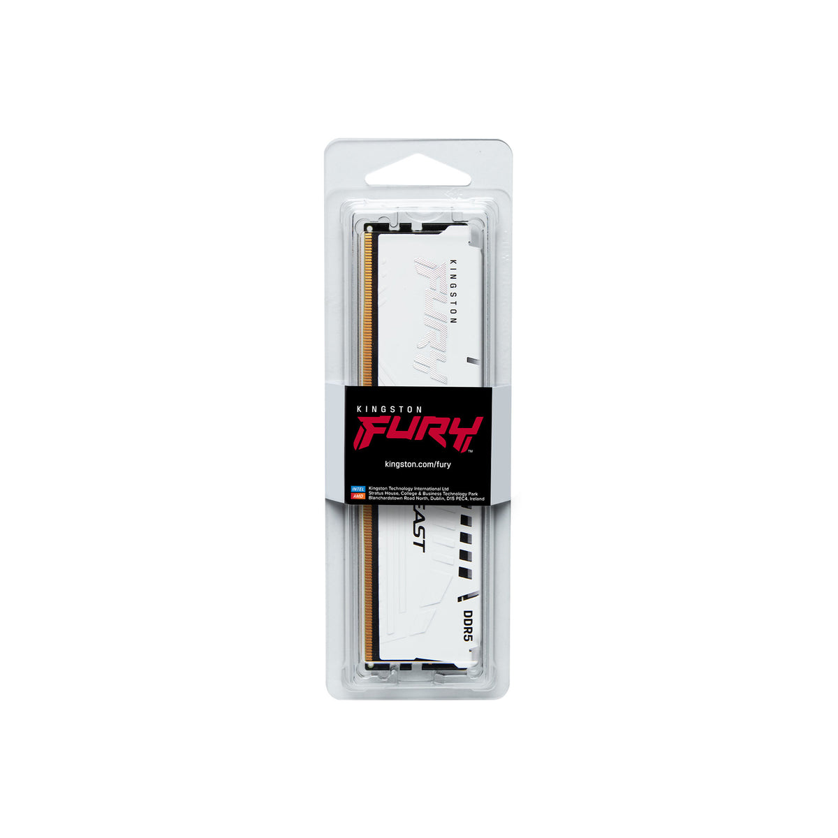 Kingston Technology Kingston FURY Beast – 32 GB DDR5 288-Pin DIMM 5200 MT/s, CL40, XMP, Weiss
