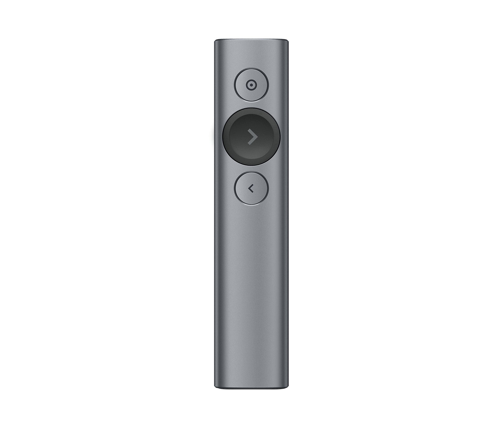 Logitech Spotlight – Presenter – Bluetooth/2,4 GHz, 30 m, Grau