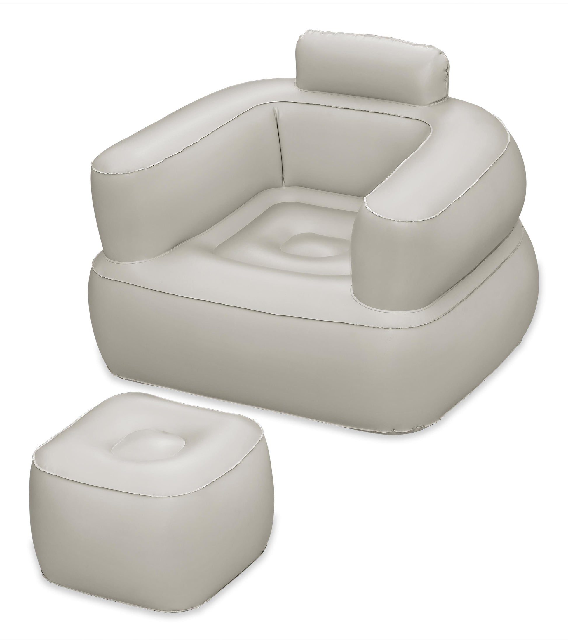 Bestway Kinderstuhl 75137 – 99 × 107 × 80 cm – PVC – mehrfarbig – mit Flickzeug, Ottoman