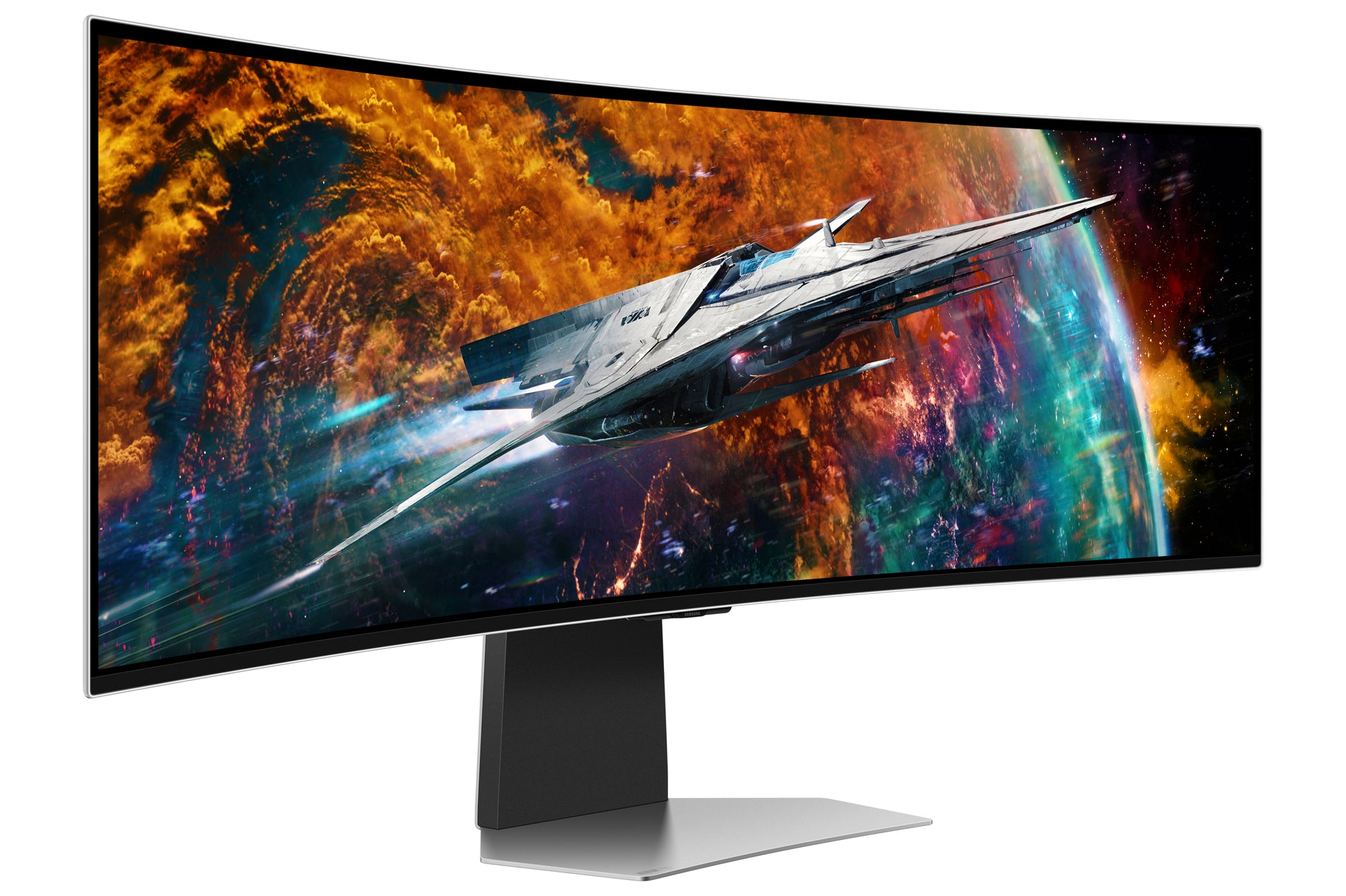 Samsung Odyssey G95SC – 49" Curved, 5120 × 1440 (DQHD), OLED, 240 Hz, DisplayHDR 400