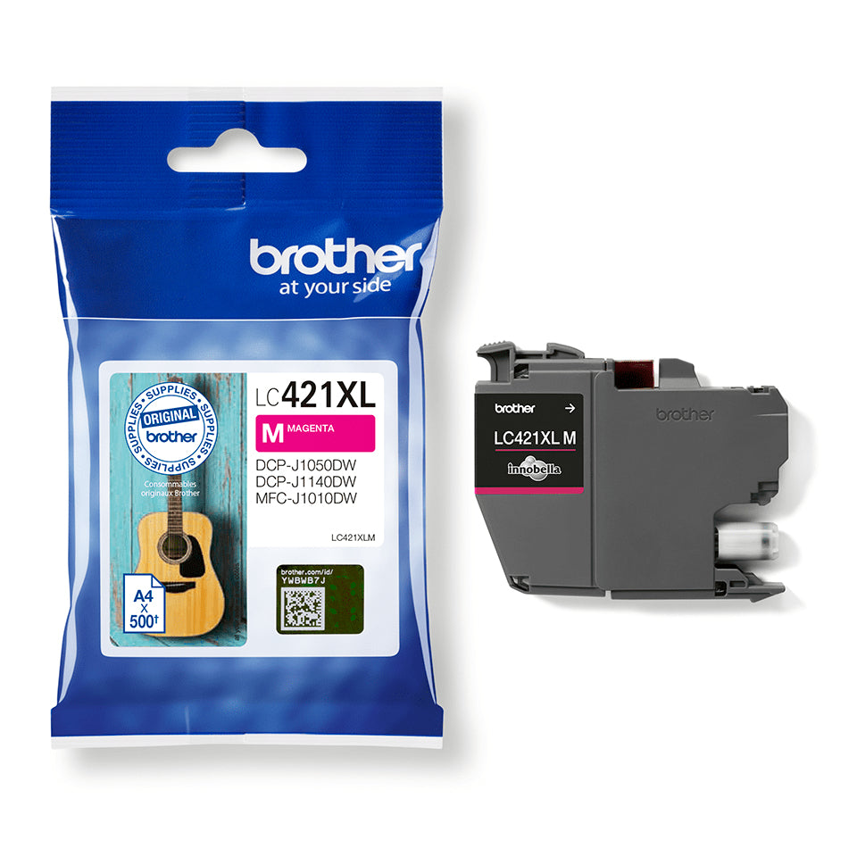 Brother Magenta Tintenpatrone (Original), XL – 500 Seiten – für Brother MFC-J1010DW/DCP-J1050DW