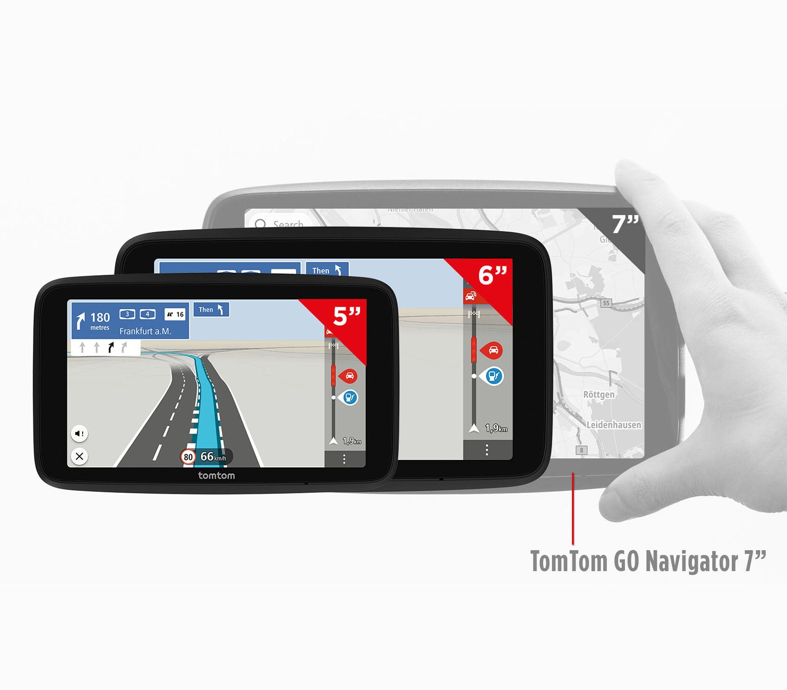 TomTom GO Classic 5 2. Generation – 5" Interaktives Display (Touch), Schwarz
