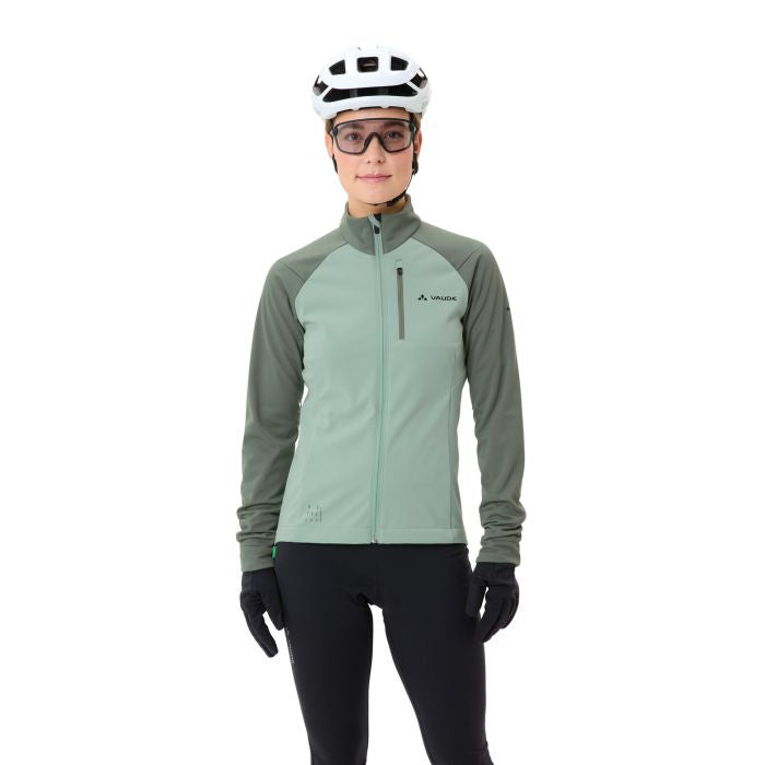 Vaude – Regenjacke Posta Softshell II – Grösse 38 – Blau, Polyester (recycelt), wasserabweisend, reflektierend