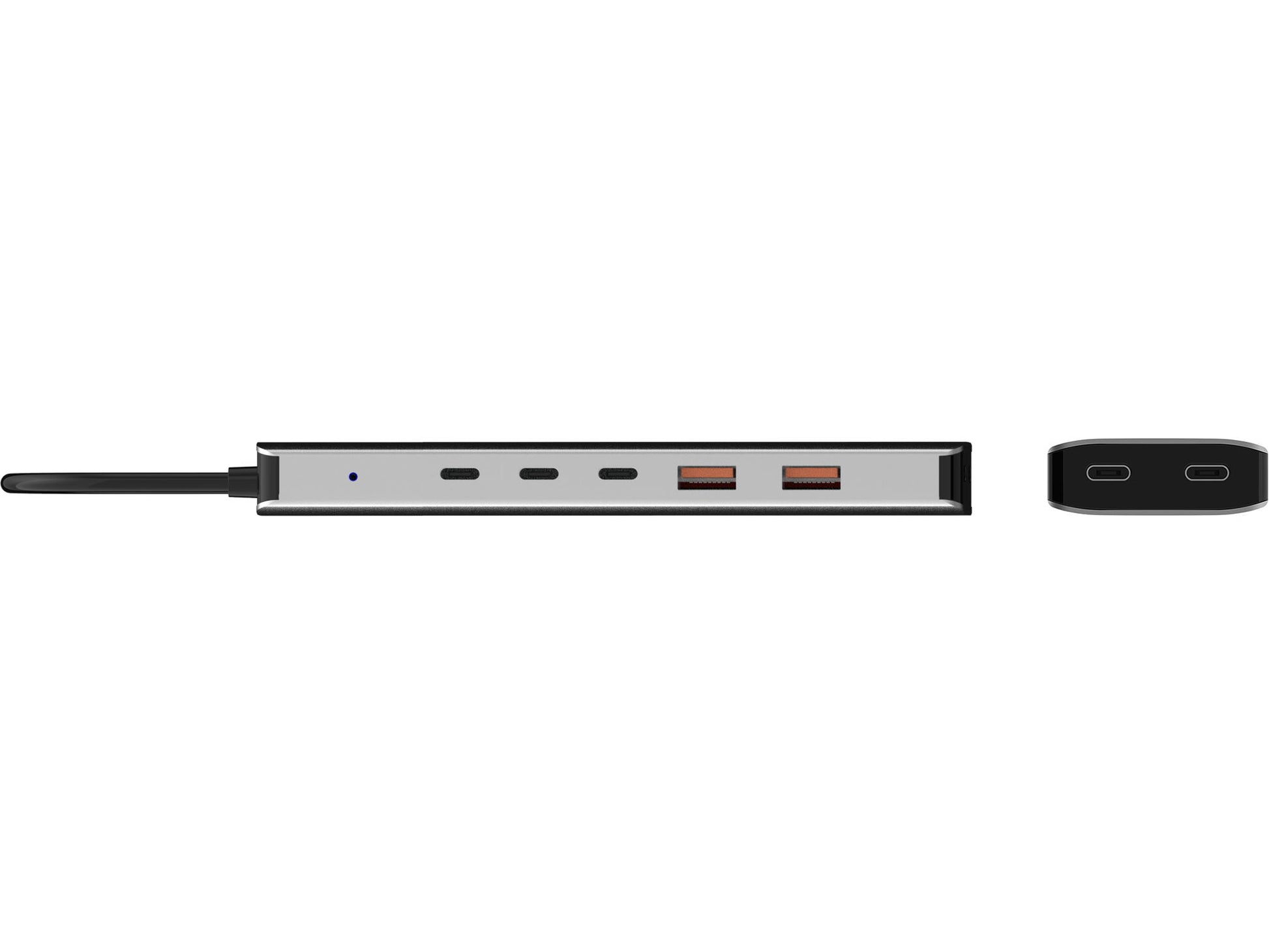 Sandberg 136-79 USB-Hub – USB-C, 5× USB-C, 2× USB-A, 100 W PD, für Windows 10/11