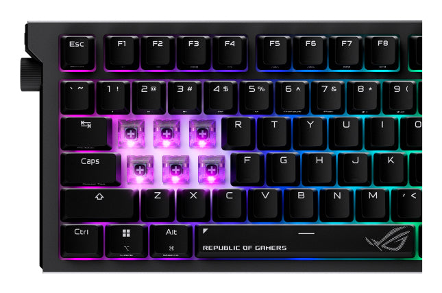 ASUS ROG Strix Morph 96 – Gaming-Tastatur 96% – Mechanisch, RGB – Bluetooth & 2,4 GHz (USB-A Empfänger)