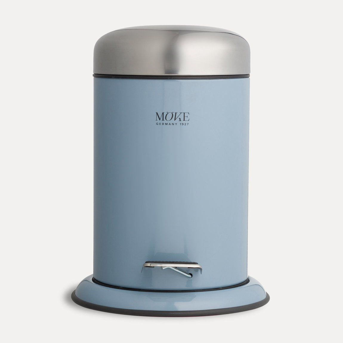 MÖVE Push-Abfalleimer – 3 l – Edelstahl, rund – Blau