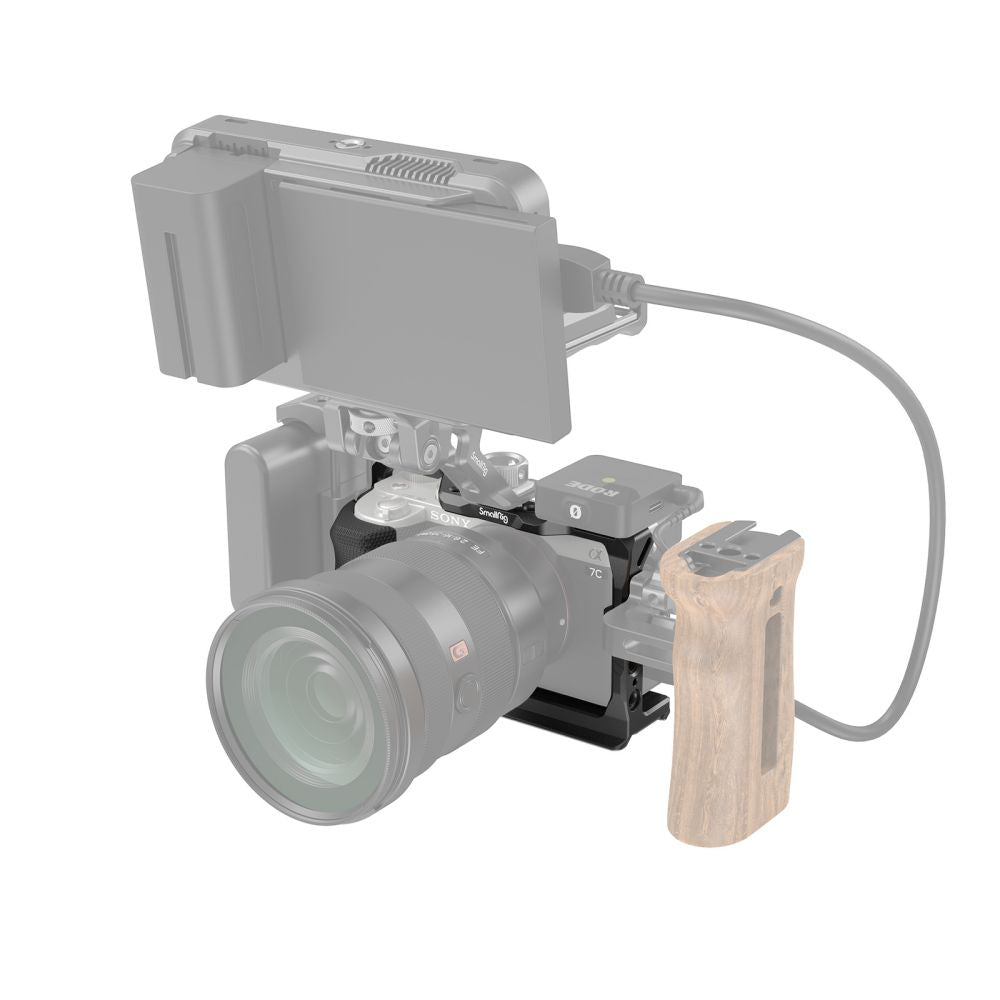 SmallRig 3212B Cage – für Sony Alpha 7C – Aluminium, Schwarz – 140 × 90,5 × 65,5 mm