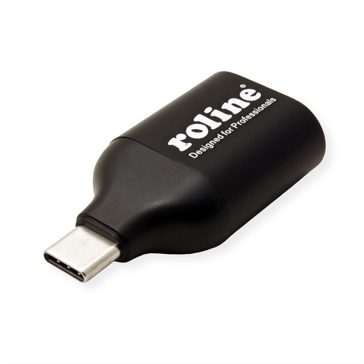 ROLINE USB-C zu VGA Adapter – 1920 × 1080 @ 60 Hz, USB 3.2 Gen 1, Schwarz