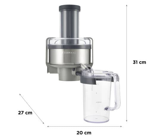 Kenwood Saftpresse-Aufsatz AT641 – 20 × 27 × 31 cm, für Chef-Serie (z. B. Chef Sense, Cooking Chef)