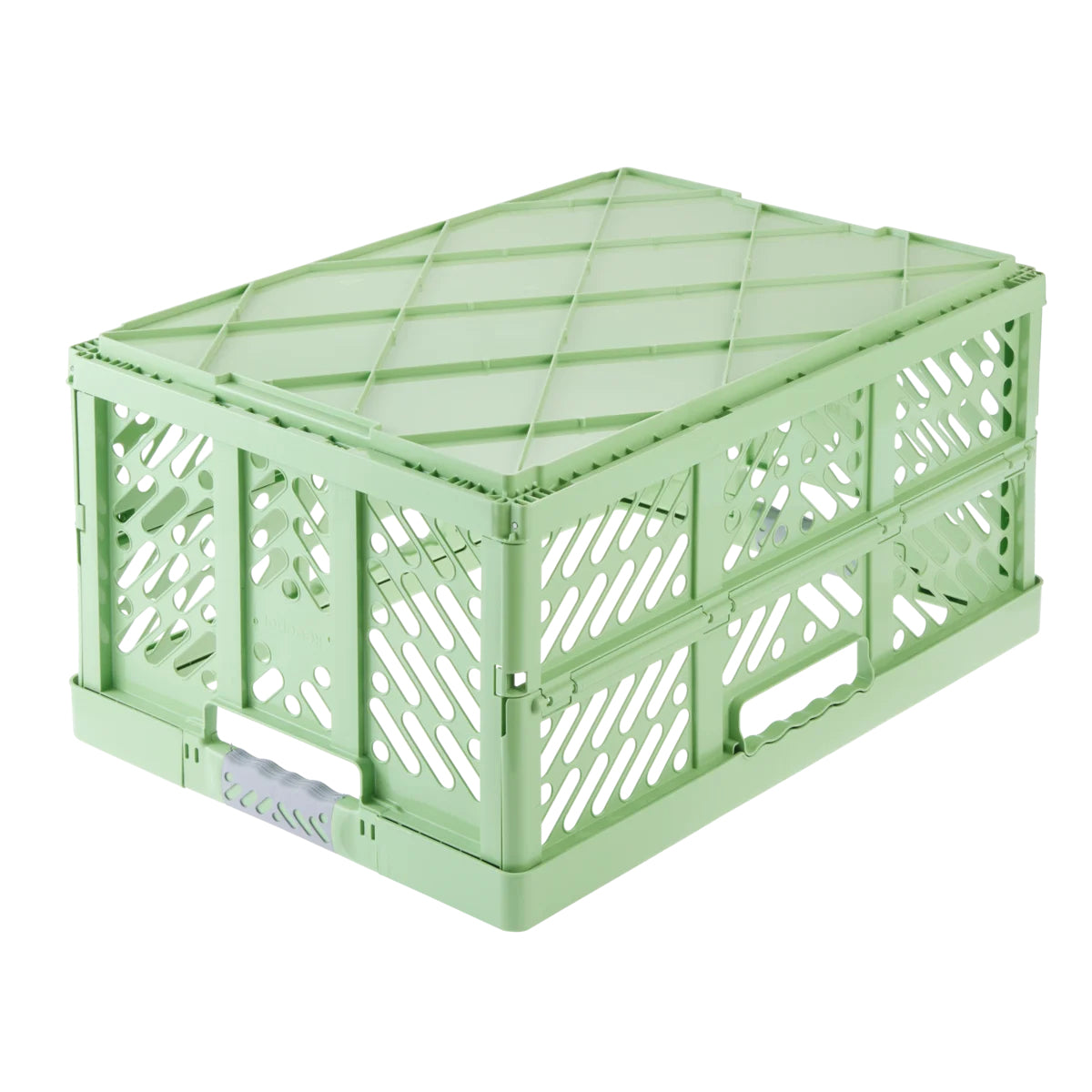 keeeper Eco Ben Klappbox 45 l – faltbar – Kunststoff – grün – mit Softgriffen – 540 × 280 × 370 mm