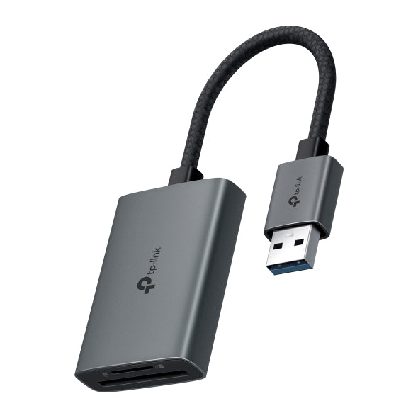 TP-Link USB-C-Kartenleser – SD/microSD – USB 3.2 Gen 1 (5 Gbit/s) – Grau – für Android, iOS und mehr