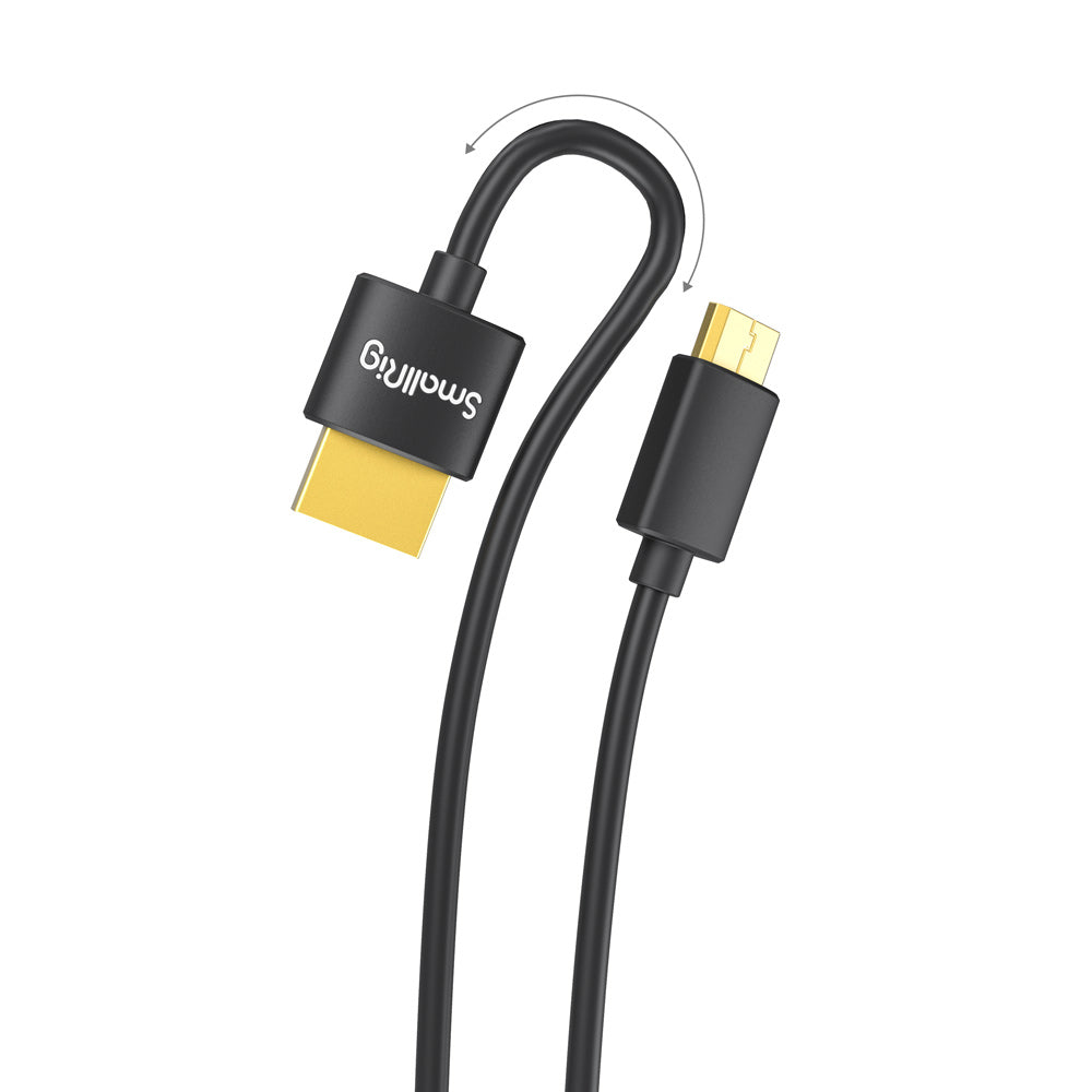 SmallRig Mini-HDMI auf HDMI Kabel HDMI 2.0 – 4K 60 Hz – 0,35 m