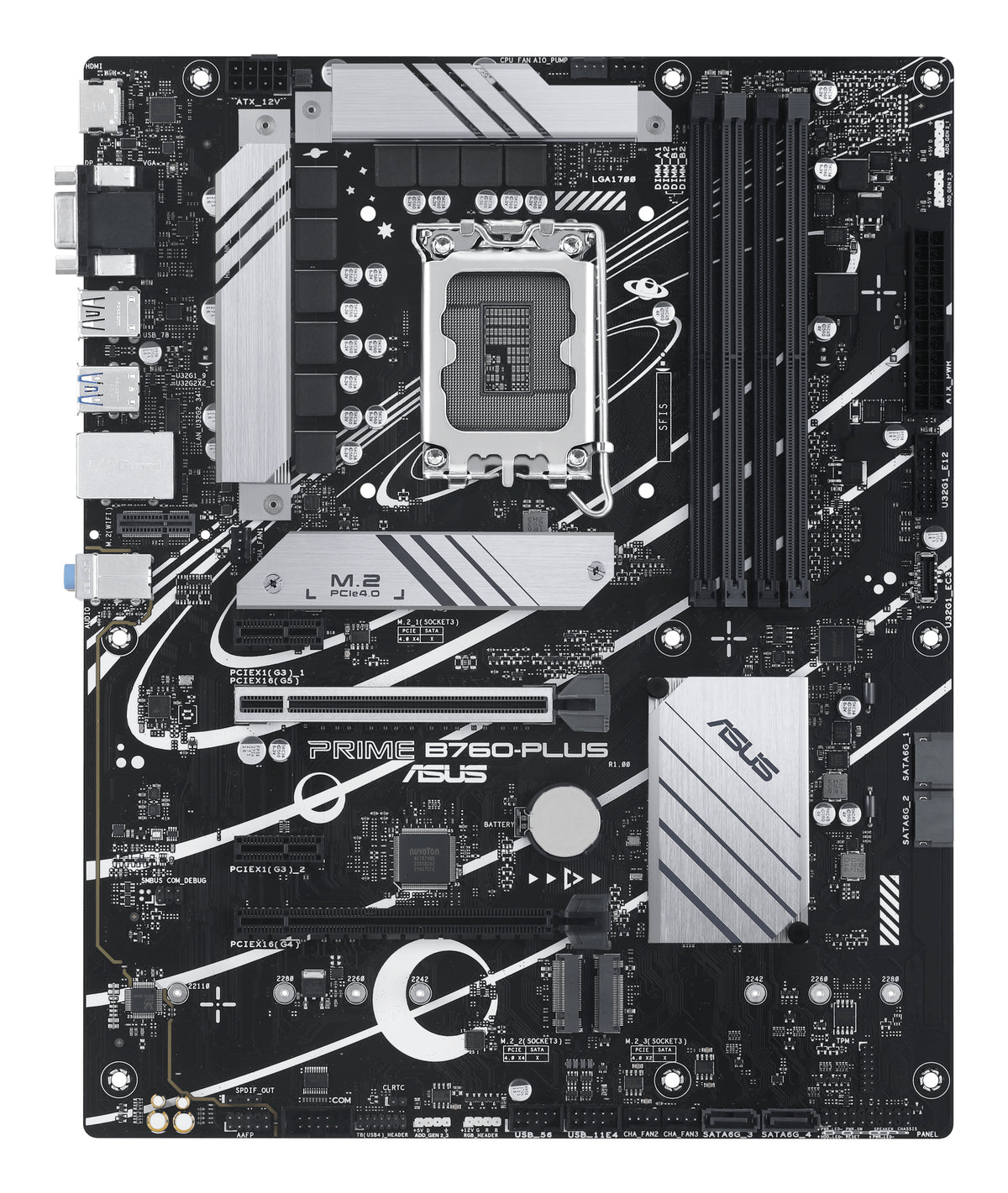 ASUS PRIME B760-PLUS – Mainboard – LGA 1700, Intel B760, ATX, DDR5