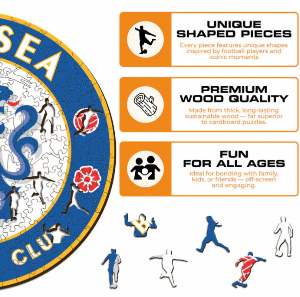 Iconic Puzzles Chelsea FC - Logo – Logikspiel, 1 Spieler, ab 14 Jahren