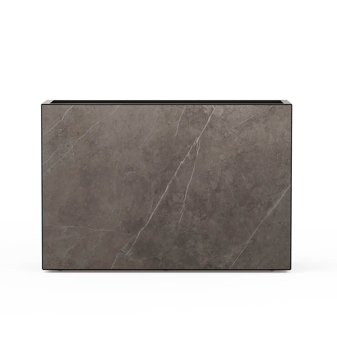 Herstera Pflanzgefäss – 120 × 25 × 80 cm, 240 l – Stahl (verzinkt), schwarz