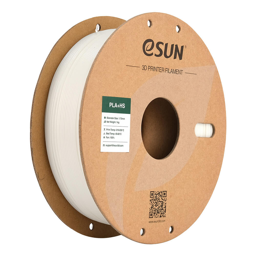 eSUN 3D-Drucker-Filament PLA+ HS 1,75 mm Weiss, 1 kg