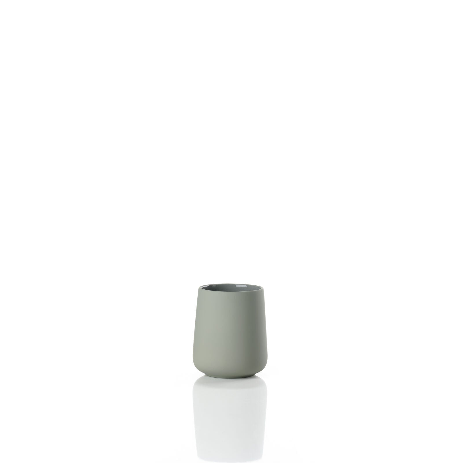 Zone Denmark Zahnbürstenhalter Nova One – Ø8×10 cm, Steingut, Grün