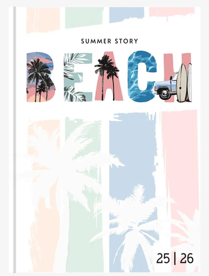 Biella mydiary Schüleragenda – 1 Tag/Seite, gebunden, 12 × 16,5 cm, Aug–Jul, Summer, FSC