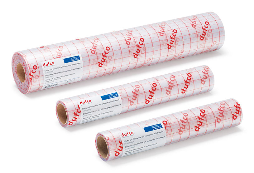 Dufco Klebefolie – wiederablösbar, transparent – 35,0 × 500,0 cm
