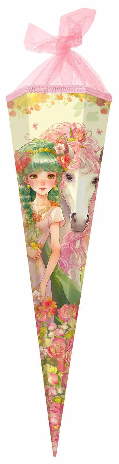 Goldbuch Schultüte ohne Inhalt – Akira – 70 cm, rund, Karton, mehrfarbig, Klebeband