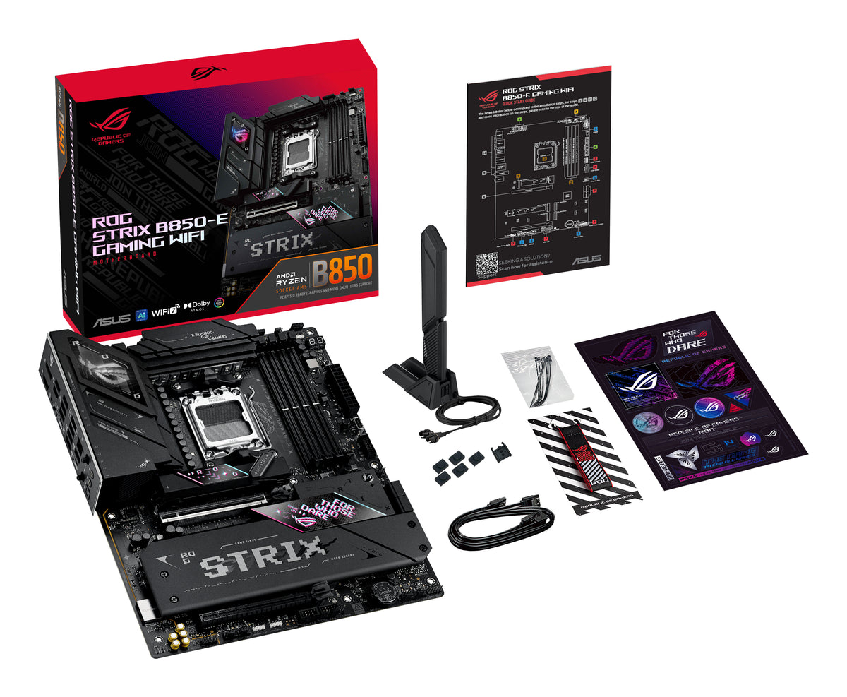 ASUS ROG STRIX B850-E GAMING WIFI – Mainboard – AM5, AMD B850, ATX, DDR5