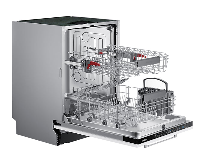 Samsung Vollintegrierter Geschirrspüler DW6500 – 13 Maßgedecke, 44 dB, Energieklasse D – Silber
