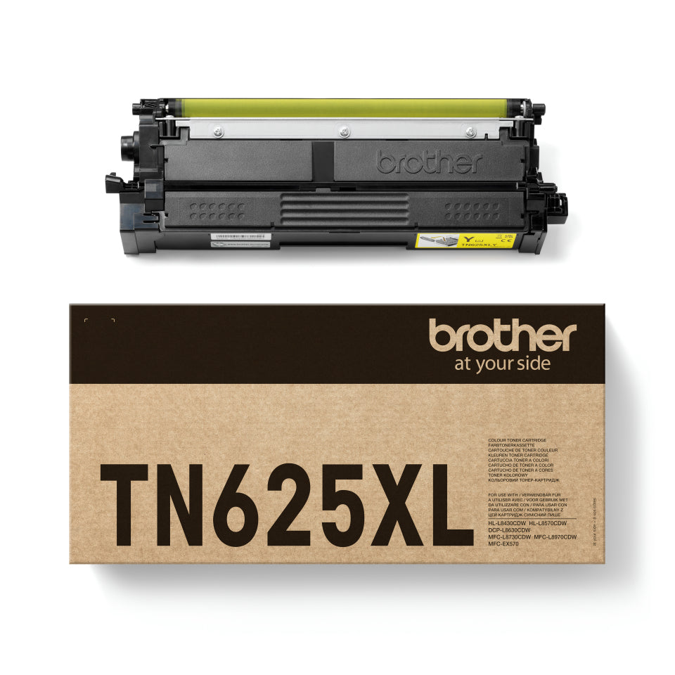 Brother TN-625XLY Gelber Toner – Original – 5'500 Seiten – für Brother HL-L8430CDW/HL-L8570CDW und andere