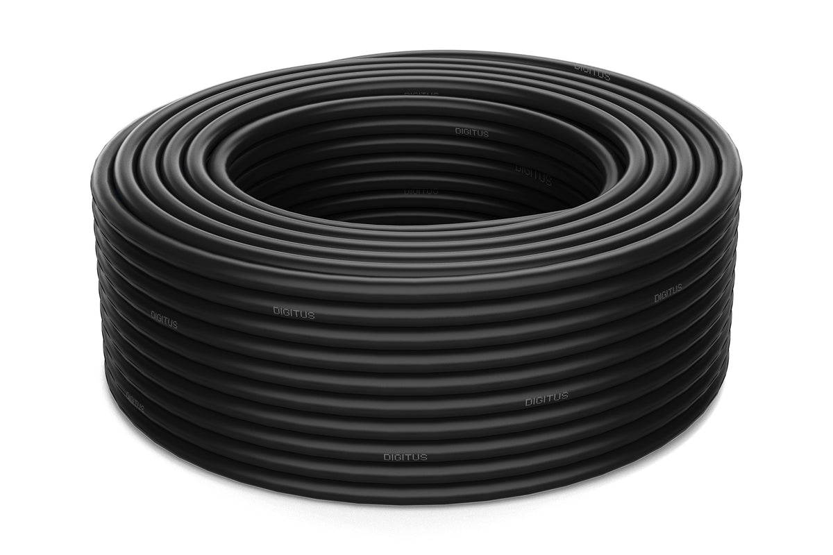 Digitus Erdverlegekabel Cat7a S/FTP – 1000 m, PE-Mantel, Schwarz, AWG 22/1
