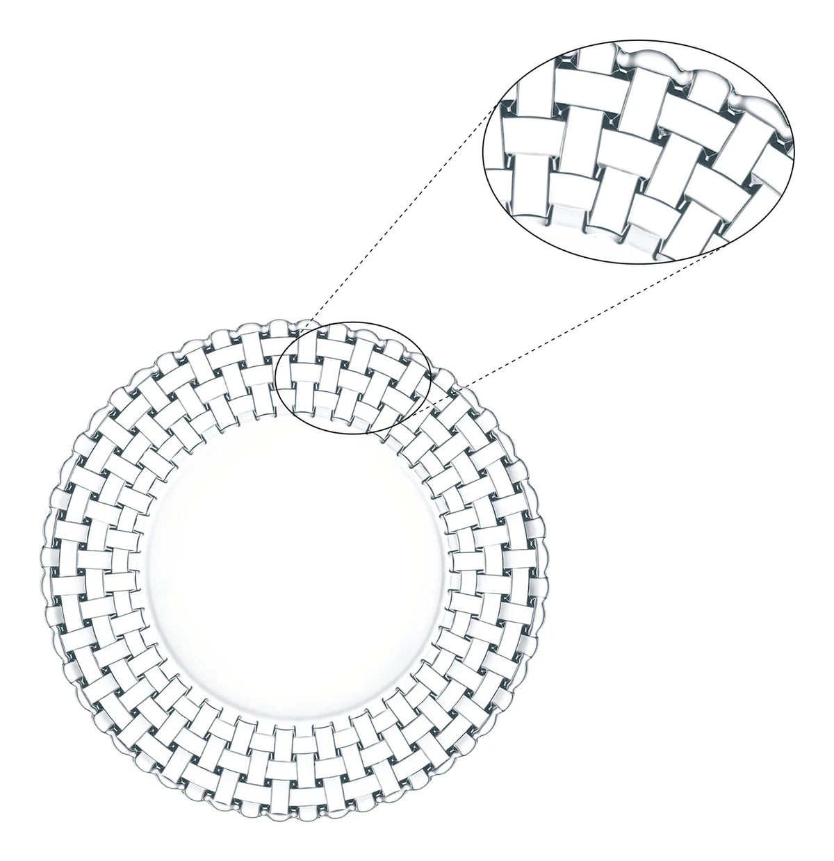 Nachtmann Speiseteller Bossa Nova – Ø 27 cm, Kristallglas, Transparent, spülmaschinenfest