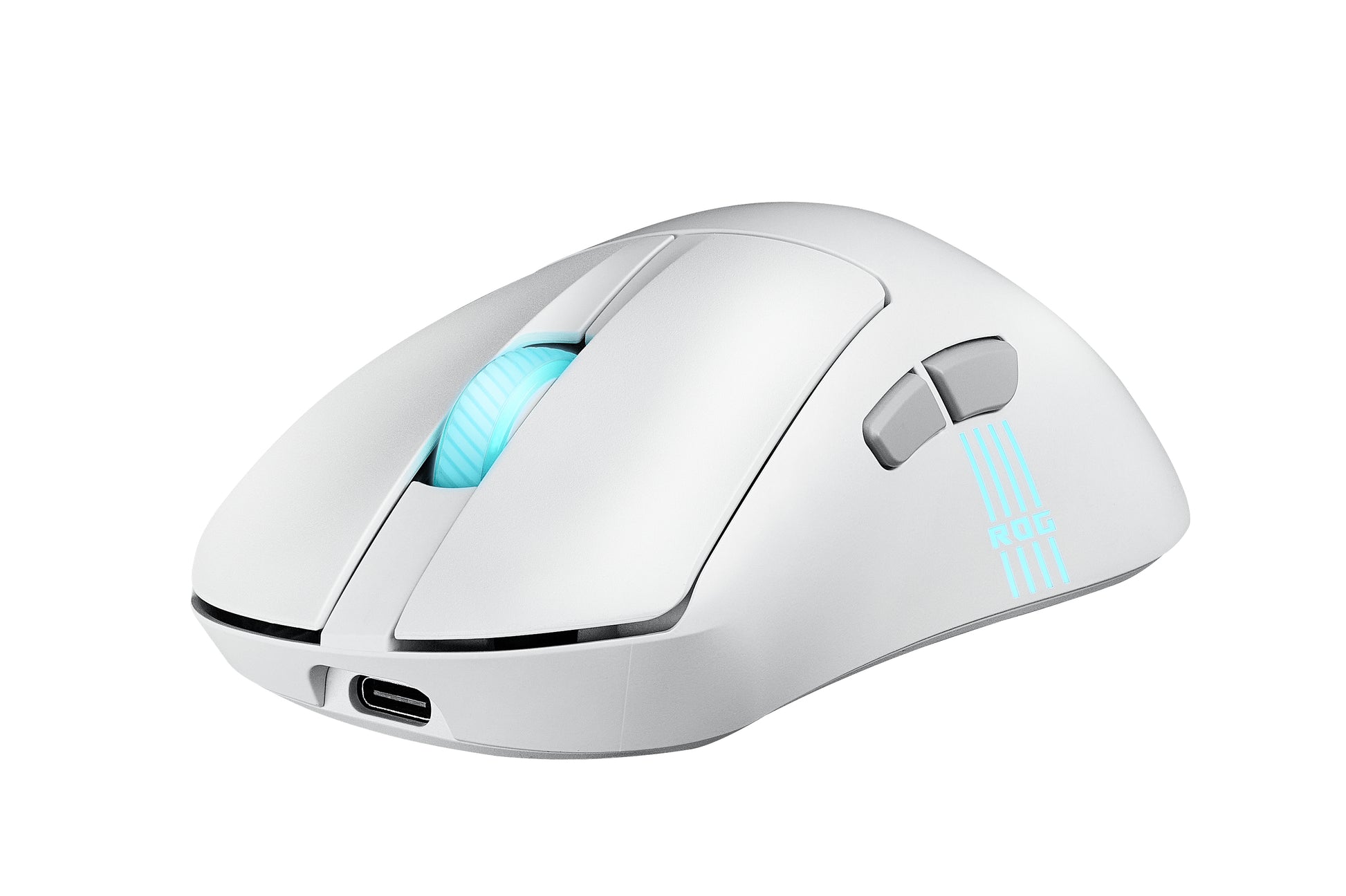 ASUS ROG Keris II Origin – Gaming-Maus – Kabellos (Bluetooth/2,4 GHz), 42000 DPI, Rechts, Weiss
