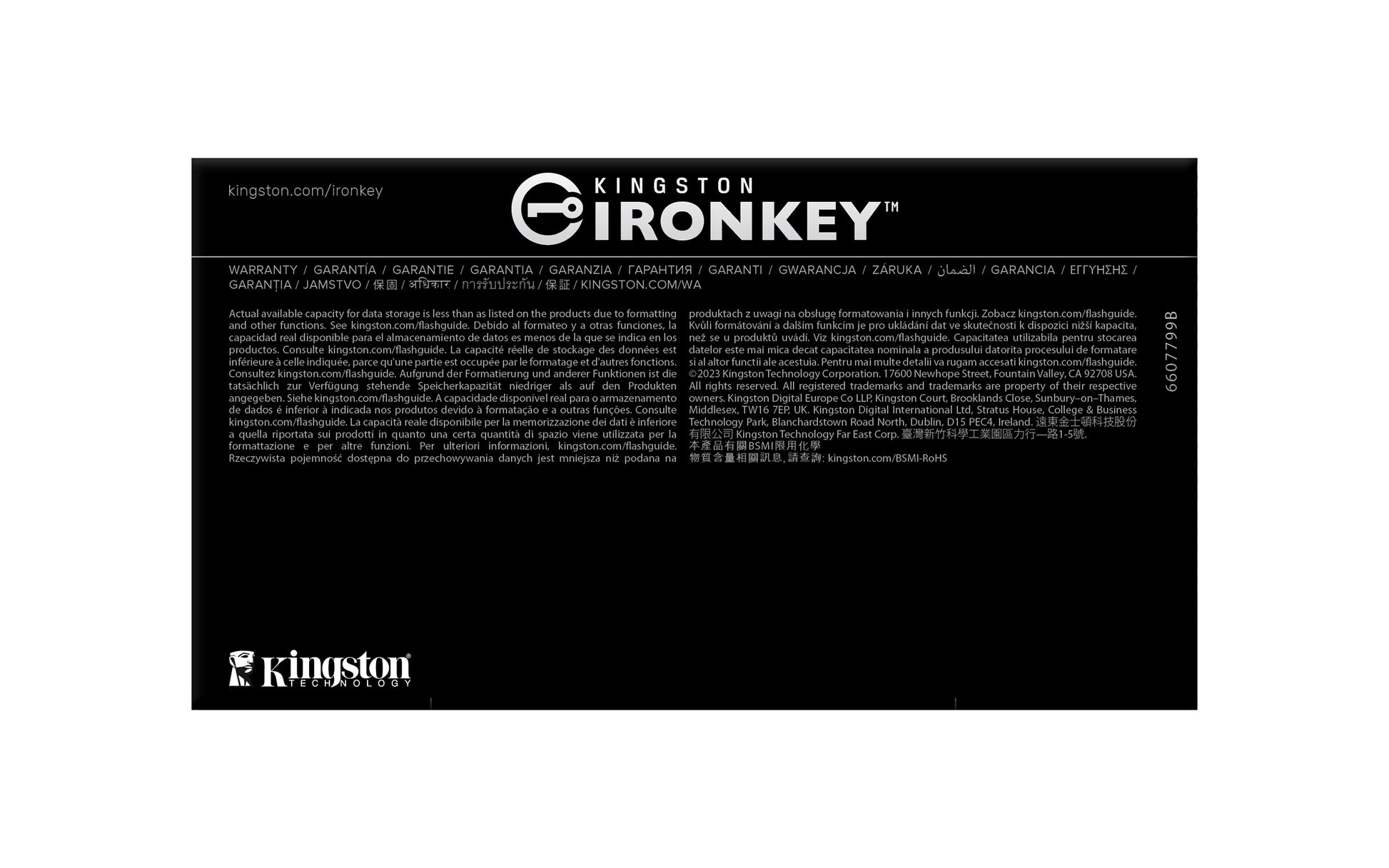 Kingston Technology Kingston IronKey D500S USB-Stick – 16 GB, FIPS 140-3 Level 3 (ausstehend), AES-256