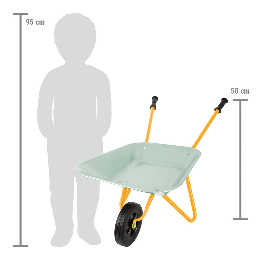 Small foot Schubkarre (Spielzeug) – 15 kg Traglast – 36,0×50,0×79,0 cm – ab 3 J. – mehrfarbig
