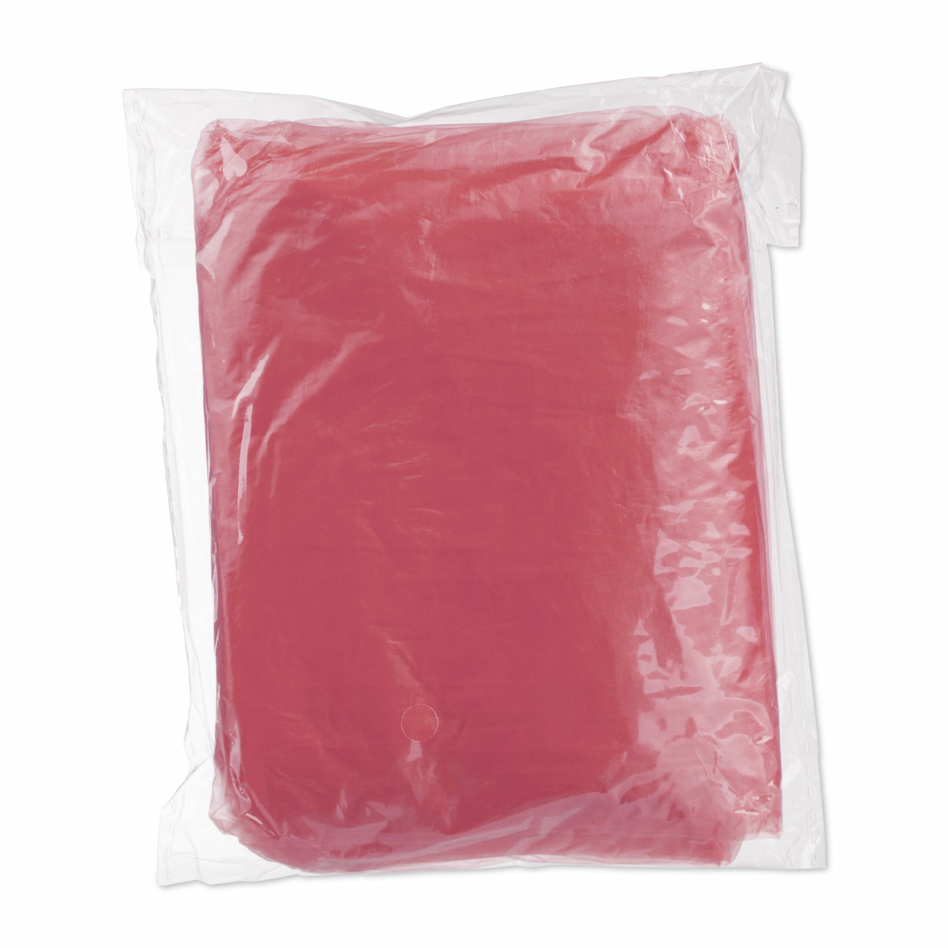 Relaxdays Regenponcho – Einheitsgrösse, 20 Stück – Rot, Polyethylen (PE), mit Kapuze