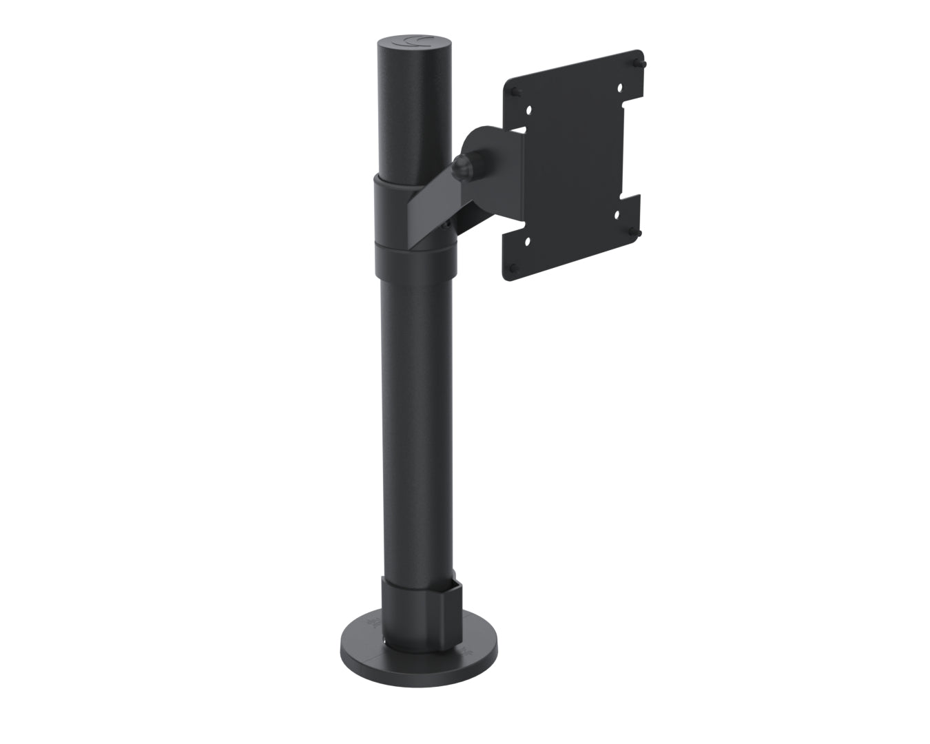 Ergonomic Solutions Stange mit VESA-Halter am schrägen Verbindungsgelenk, Weiss