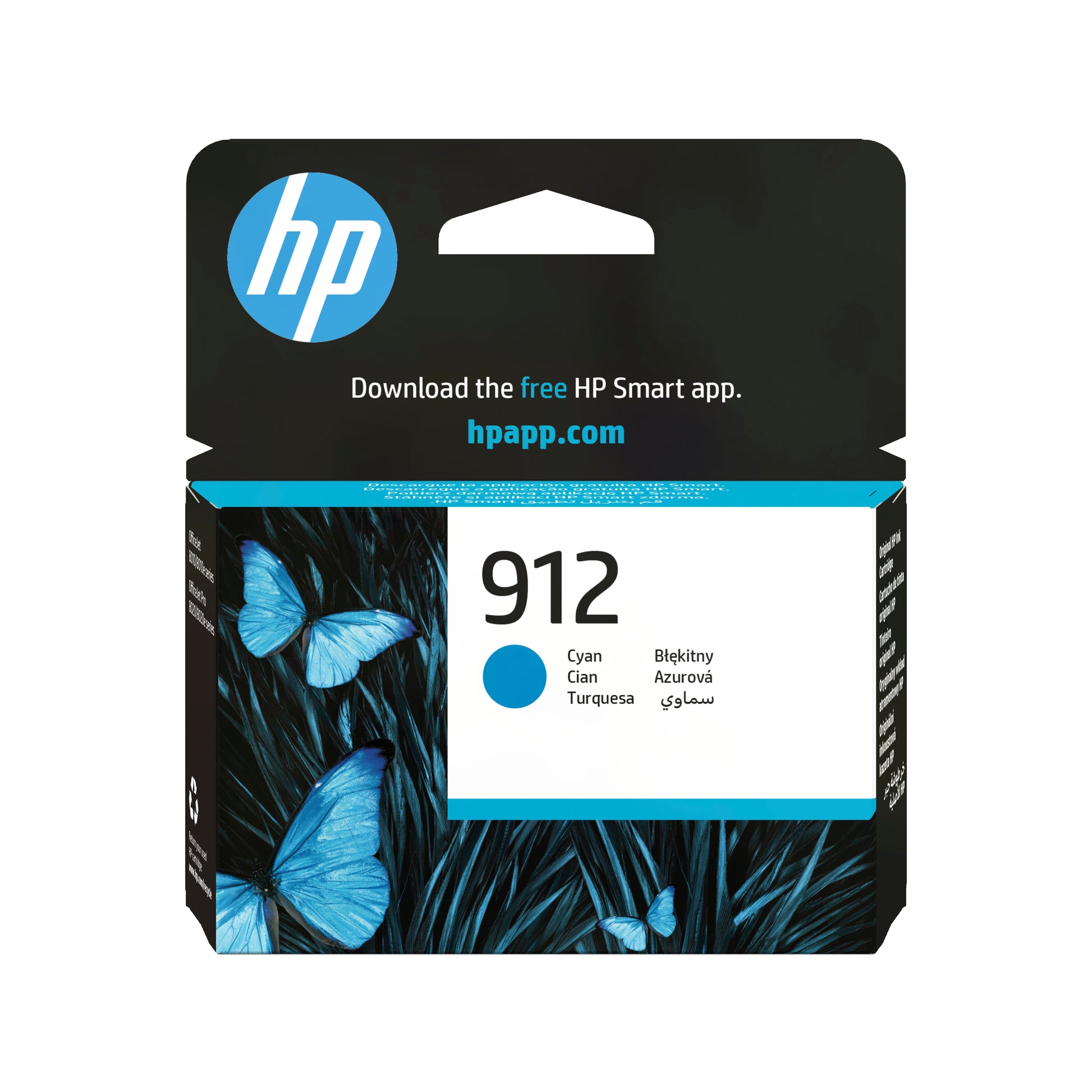 HP 912 Cyan Tintenpatrone (Original) – 315 Seiten – für OfficeJet, OfficeJet Pro