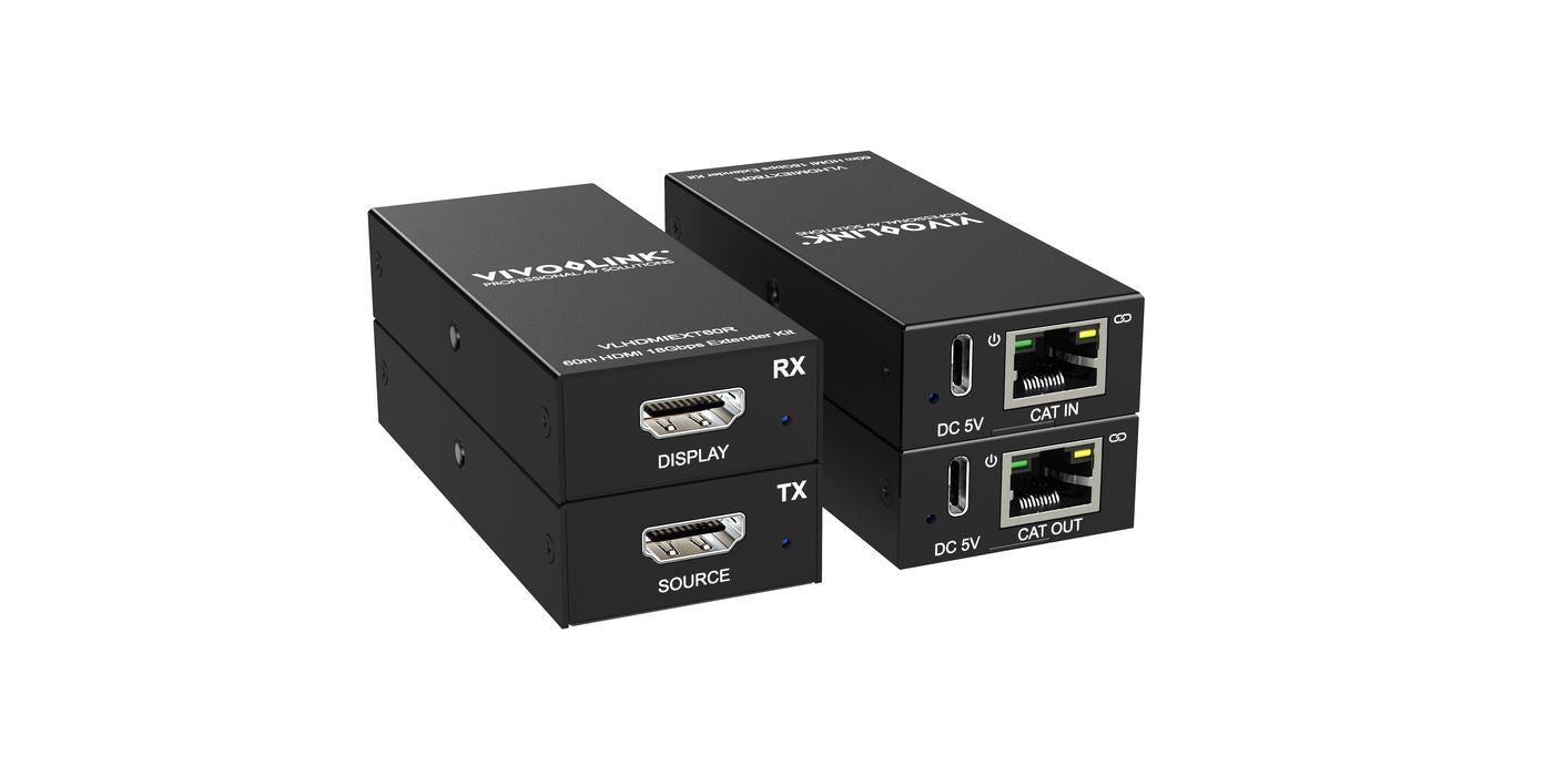 Vivolink HDMI-Extender-Set, 18 Gbit/s, bis 60 m