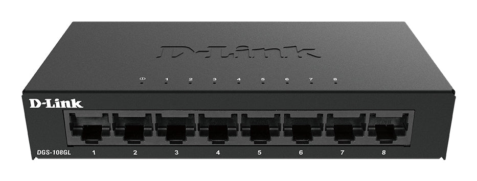 D-Link DGS-108GL/E – Unmanaged Switch – 8× 1G, Desktop