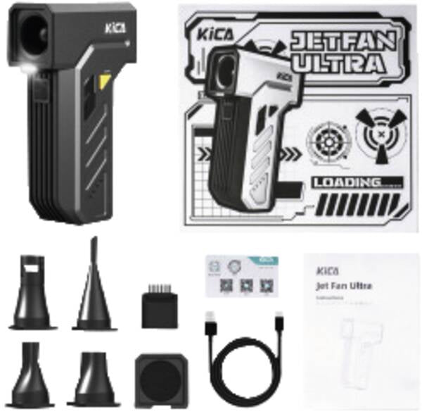 KICA Handventilator Jet Fan Ultra – 4000 mAh, 5 h, Schwarz