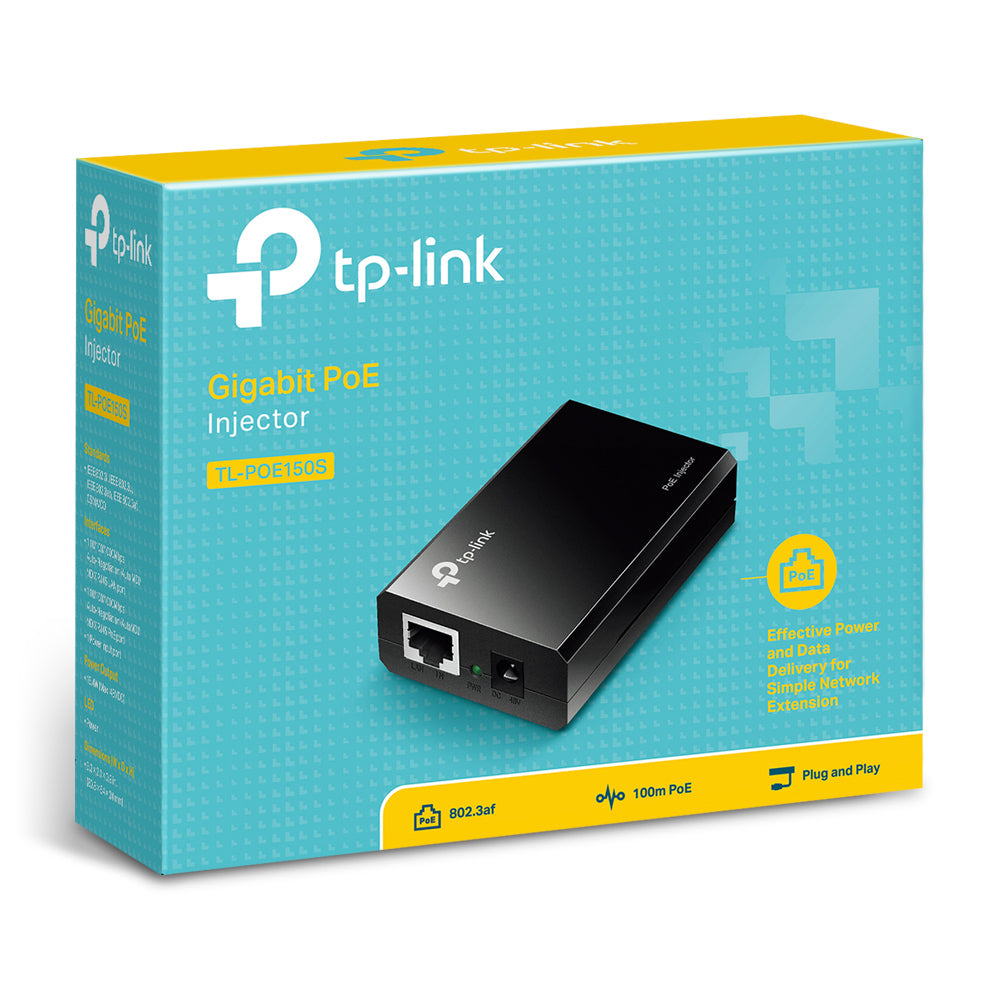 TP-Link TL-POE150S PoE-Midspan – IEEE 802.3af, 48 V
