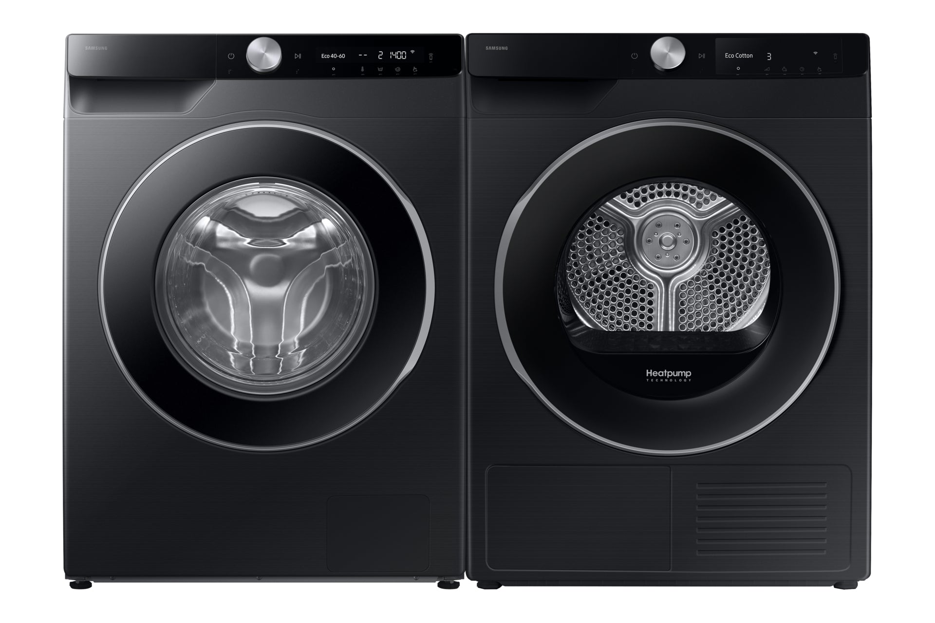 Samsung Wäschetrockner DV6000 – 9 kg, Wärmepumpe, AI Dry+, A – Schwarz