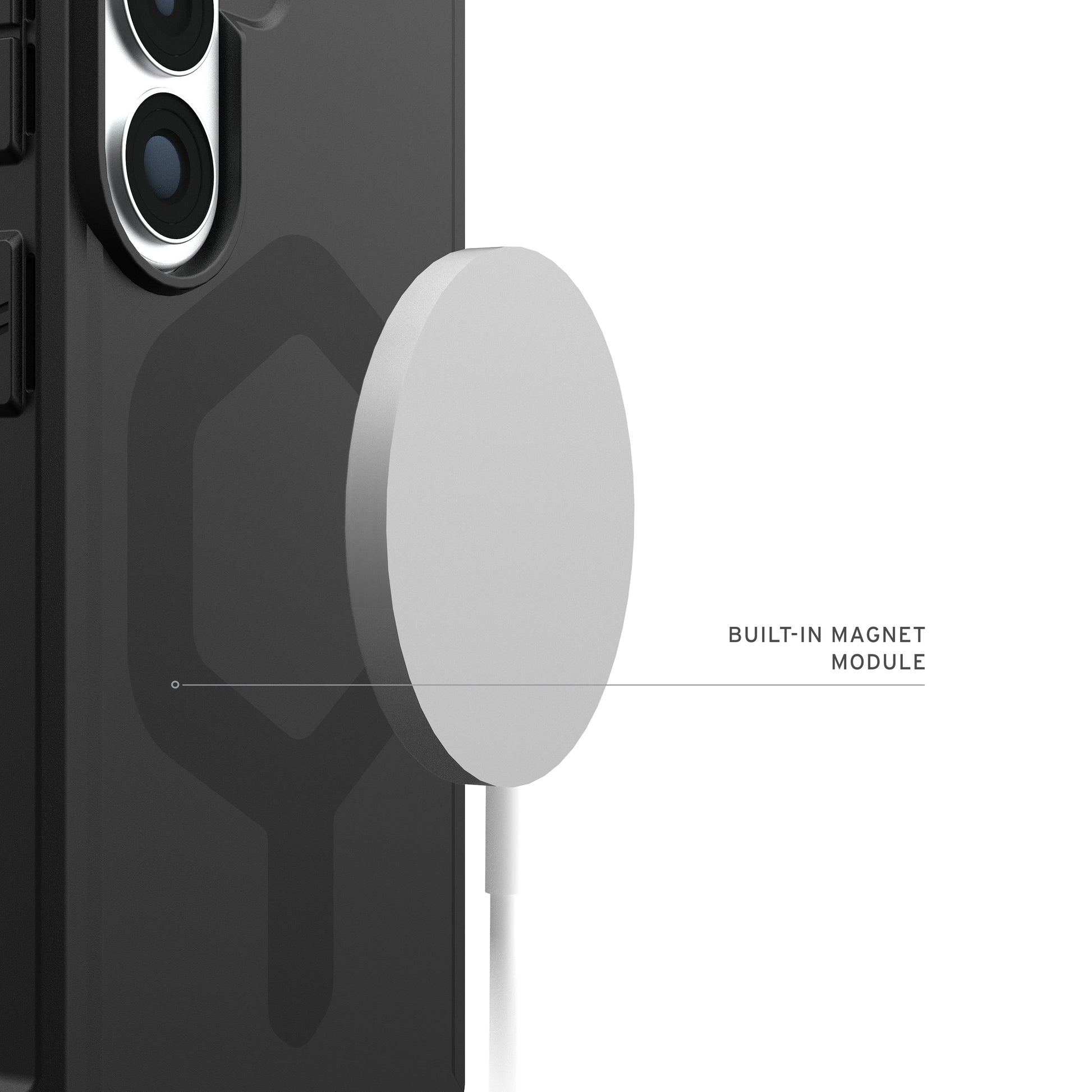 Urban Armor Gear UAG Essential Armor Backcover – für Samsung Galaxy S26+, MagSafe, TPU, schwarz, bis 3,6 m Sturzsicher