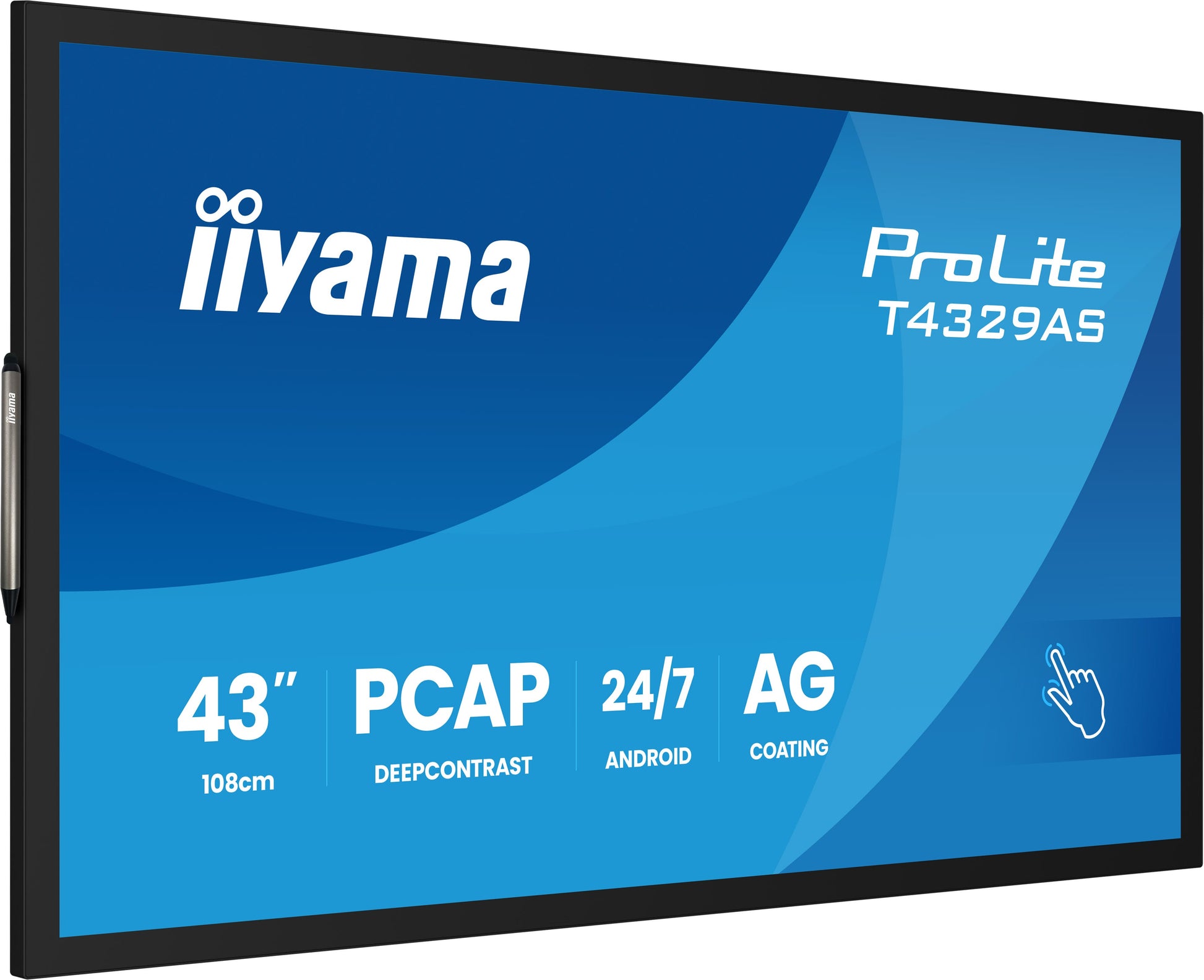 iiyama Interaktives Touch-Display, 43", Ultra HD 4K, 500 cd/m², Android