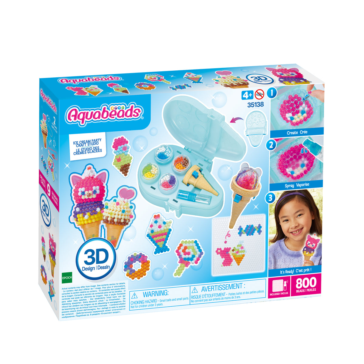 Aquabeads Perlen-Set – Eis Party – ab 4 Jahren