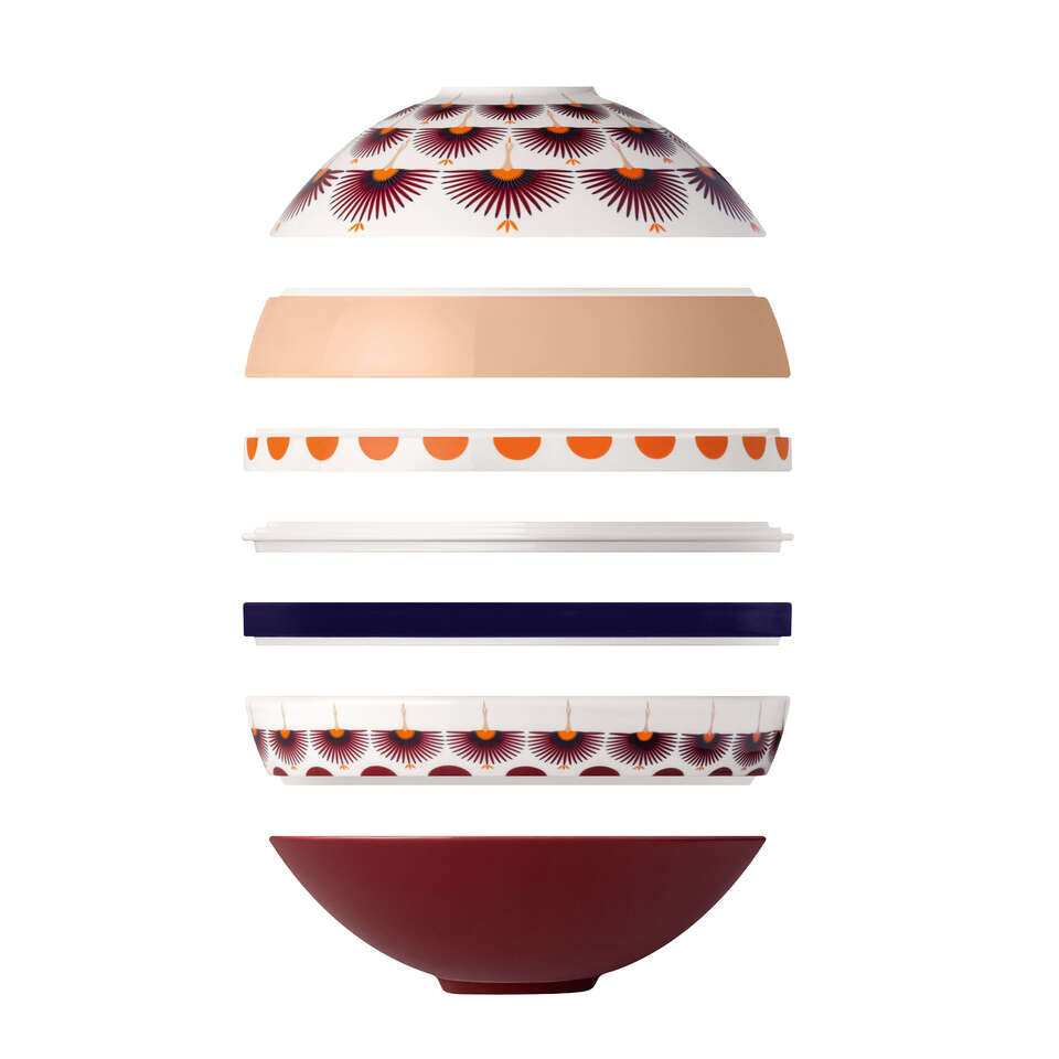 Villeroy & Boch Speise-Service – 7-teilig, Ø 23,9 cm, Porzellan, spülmaschinenfest