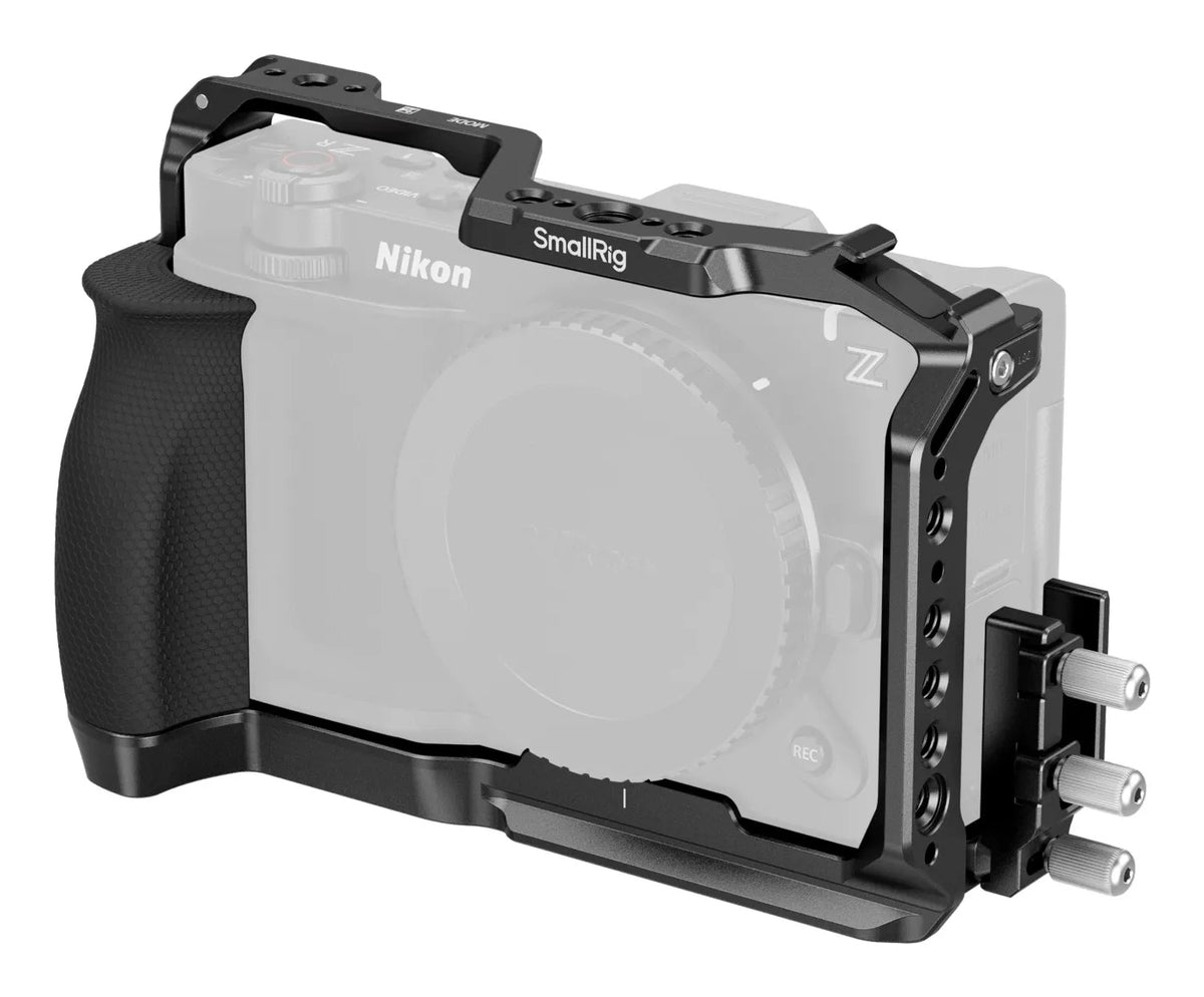SmallRig 5467 Cage – Aluminium/Silikon/Edelstahl, 135 × 171,3 × 170,6 mm – für Nikon ZR – Schwarz