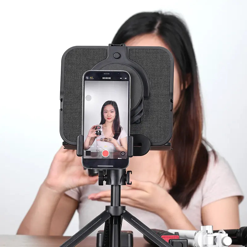 Ulanzi RT02 Teleprompter – für Smartphones, Tablets, DSLR-Kameras – Schwarz – 188 × 103 × 178 mm